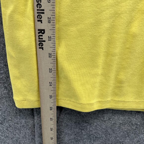 Ralph Lauren Shirt Women Large Ladies Yellow V Neck Sport Pony Preppy - Picture 5 of 11